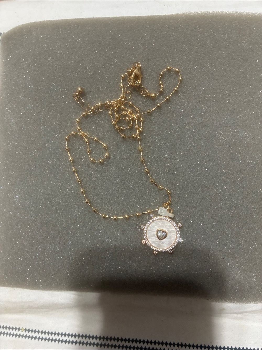 Gold-Tone Heart Accent Pendant Necklace - Women Jewelry